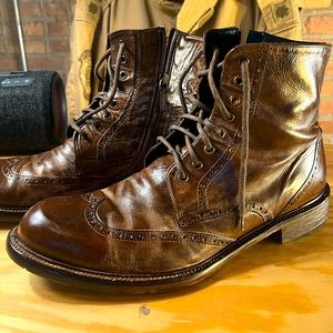 brown brogue boots
